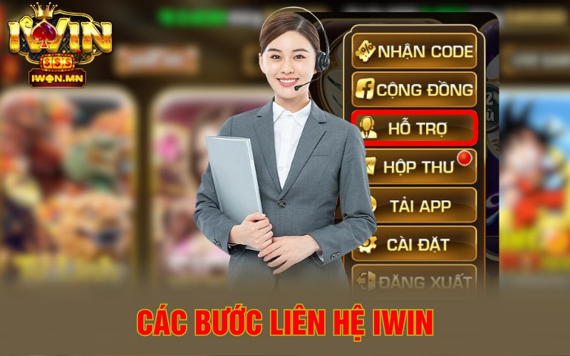 Các bước liên hệ iWin