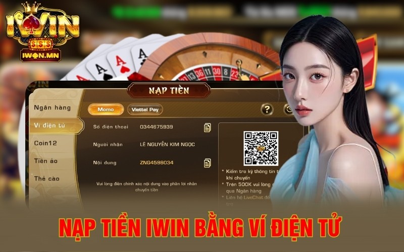Nạp tiền iWin bằng ví điện tử